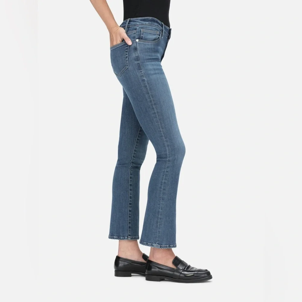 NEW Frame Denim Le Crop Mini Boot High Rise Jeans size 25 - Picture 8 of 13